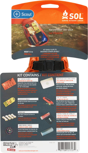 S.O.L. Survive Outdoors Longer S.O.L. Waterproof Scout Survival Kit
