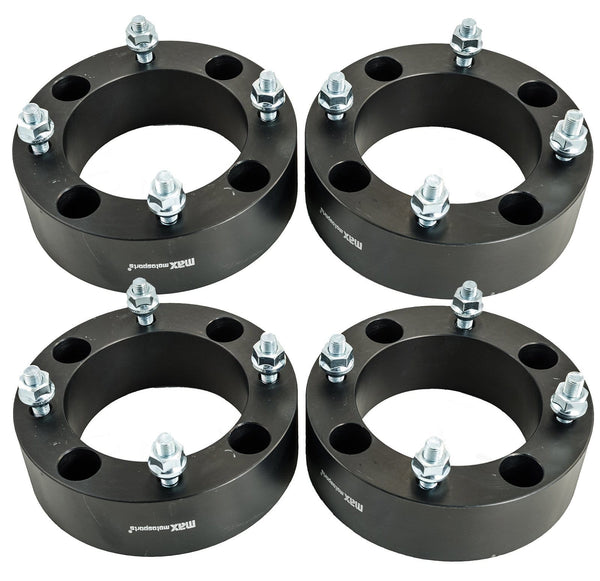 4pcs 2" 4/137 4x137 ATV Wheel Spacers for Can-Am Bombardier Outlander Commander Kawasaki Bayou UTV (Black)