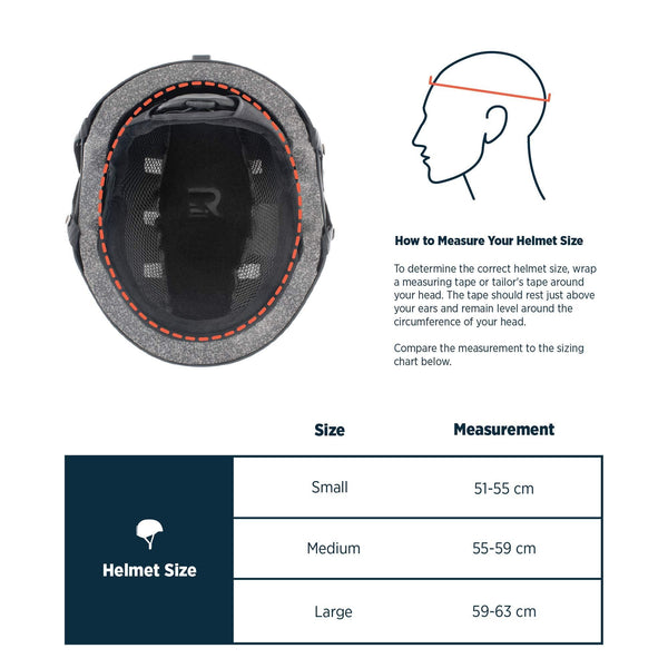 Retrospec Traverse H1 Ski & Snowboard Helmet, Convertible to Bike/Skate, Matte Black, Large (59-63cm)