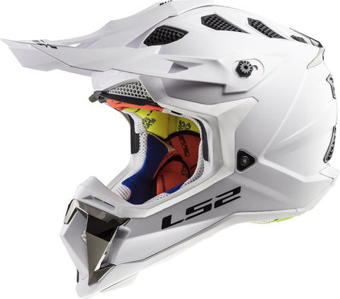LS2 Helmets Motorcycle & Powersports Helmet's Off-Road Subverter (White, Large)