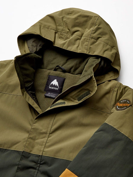 Burton Boys' Symbol Jacket, Martini Olive Multi, X-Large