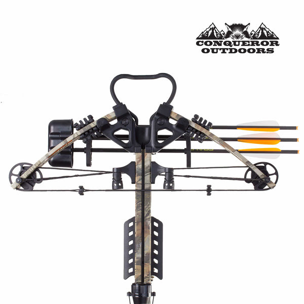 PSE Crossbow Coalition | Hunting | Compound | Camo | 380FPS | Cocking Rope, Wax, Quiver, Arrows, Scope | for Left and Right Hand