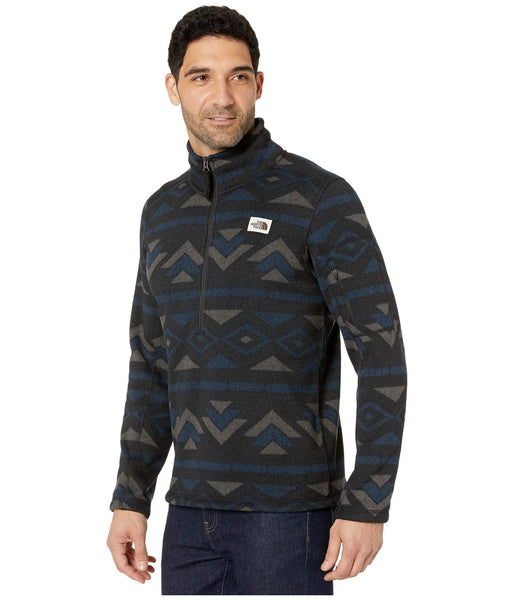 The North Face Men's Gordon Lyons Novelty 1/4 Zip, TNF Black California Geo Stripe Print, M
