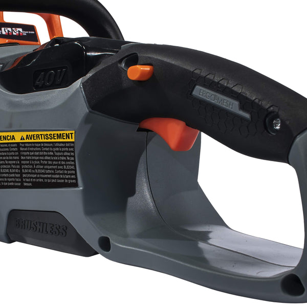 Scotts LCS31140S 14 in. 40-Volt Lithium Ion Cordless Chainsaw, 2Ah Battery and Charger Included