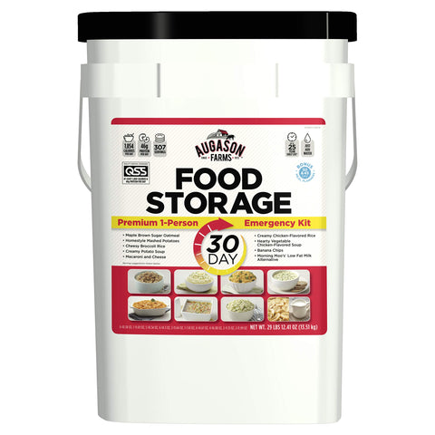 Augason Farms 30-Day 1-Person Emergency Food Supply - QSS Certified