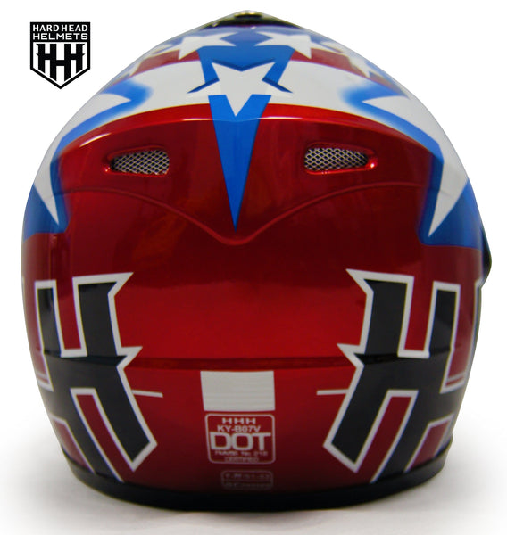 SmartDealsNow - HHH DOT Youth & Kids Helmet for Dirtbike ATV Motocross MX Offroad Motorcyle Street bike Snowmobile Helmet with VISOR (Large, USA)