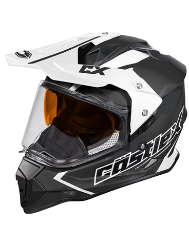 Castle X Mode Dual-Sport SV Team Snowmobile Helmet (LRG, Black)