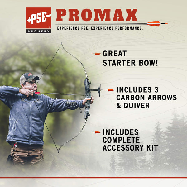 PSE Pro Max Takedown Recurve Bow Package Set