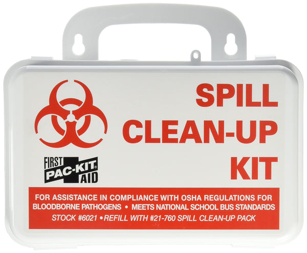 First Aid Only 6021 21-Piece Bloodborne Pathogen Spill Clean Up Kit