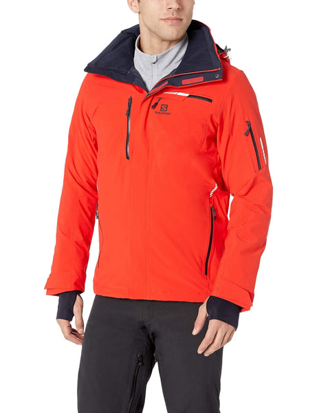 Salomon Men's Brilliant JACKET, FIERY RED, Small