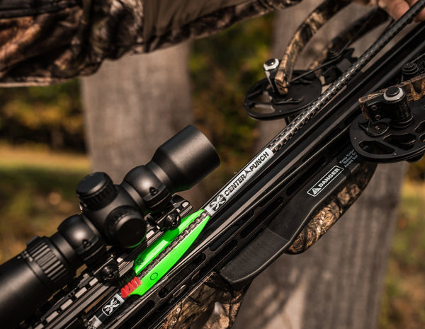 Tenpoint Evo-X Center Punch Carbon Crossbow Arrows with Omni-Brite 2.0 Lighted Nocks 20", 3-Pack (HEA-734.3)