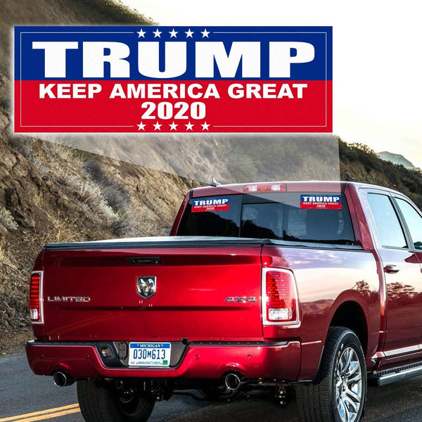 Anley 9 X 3 inch Trump 2020 Keep America Great Decal - Car and Truck Reflective Bumper Stickers - 2020 United States Presidential Election (3 Pack)