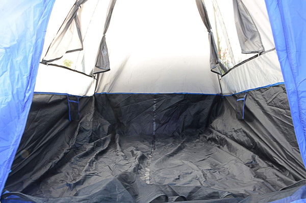 Hasika Waterproof Double Layer Full Size Truck 5.5 Foot Bed Tent with Floor Blue/Grey