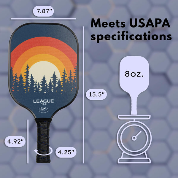 Pickleball Paddles Set of 2 USAPA Approved Pickle Ball Racket - Indoor Outdoor Game - 4 Balls, Ball Retrievers, Carrying Bag - Court Equipment for Men Women Family Pro Racquet Sets