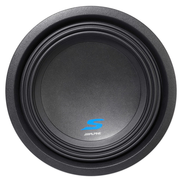 (2) Alpine S-W10D4 10" 3600 Watt Dual 4-Ohm Car Audio Subwoofers DVC Subs SW10D4
