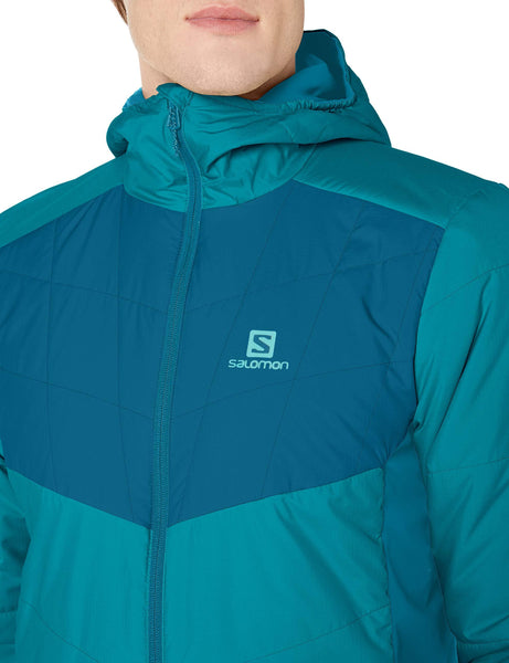 SALOMON Men's Drifter Mid Hoodie M, Fjord Blue, X-Large