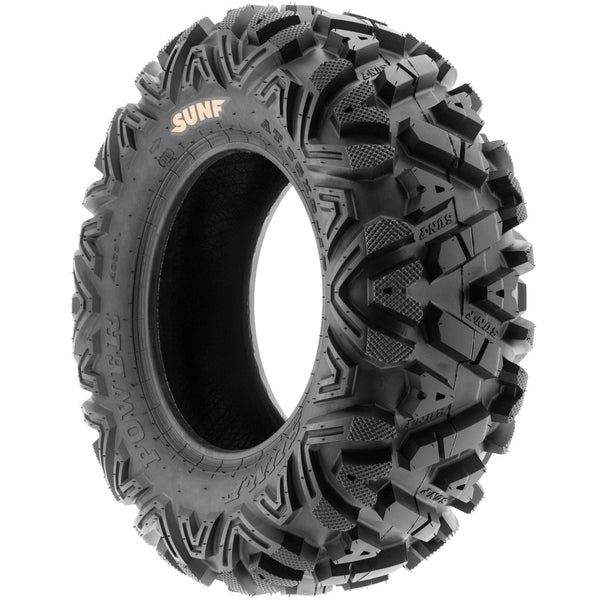 SunF Power.I ATV/UTV all-terrain Tires 25x8-12 Front & 25x10-12 Rear, Set of 4 A033, 6-PR, Tubeless