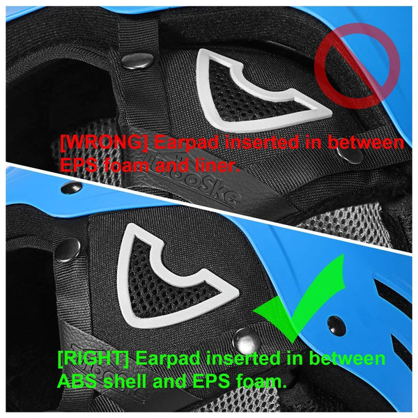 TurboSke Ski Helmet, Snow Sports Helmet, Snowboard Helmet Men Women Youth (Blue, M (21"-22"))