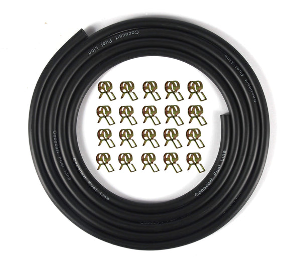 Cococart 3/16 Inch ID Gas Fuel Line Tubing Hose Clamps for Kawasaki Kohler Briggs & Stratton Small Engines(9.8 Ft. 3/16 in.)