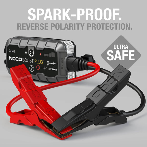 NOCO Boost Plus GB40 1000 Amp 12-Volt UltraSafe 12-Volt UltraSafe Lithium Jump Starter For Up To 6-Liter Gasoline And 3-Liter Diesel Engines - Ultra Pickleball