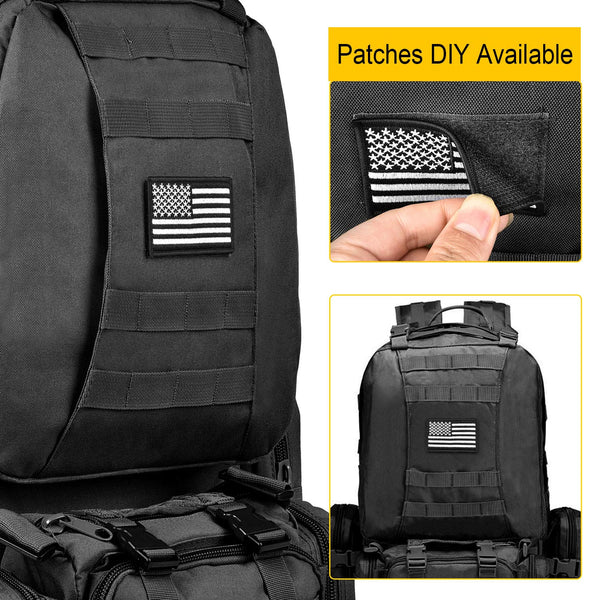 CVLIFE Military Tactical Backpack Army Rucksack Assault Pack Built-up Molle Bag