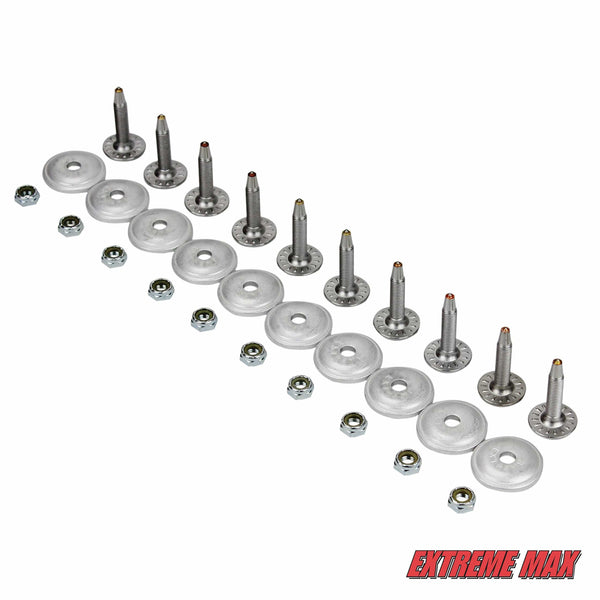 Extreme Max 5001.5529 144-Stud Track Pack with Round Backers, 1.625" Stud Length
