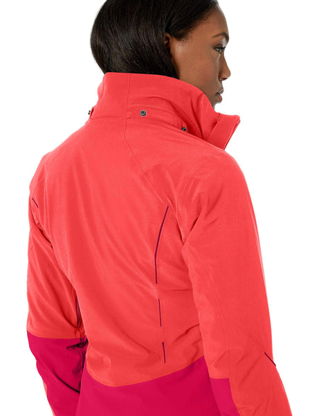 Salomon Women's Icecrystal JACKET , Hibiscus, Small