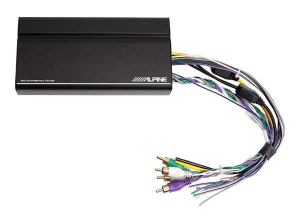 Alpine iLX-W650 Compatible with CarPlay & Android Auto - Includes KTA-450 4-Channel Amplifier, Back up Camera