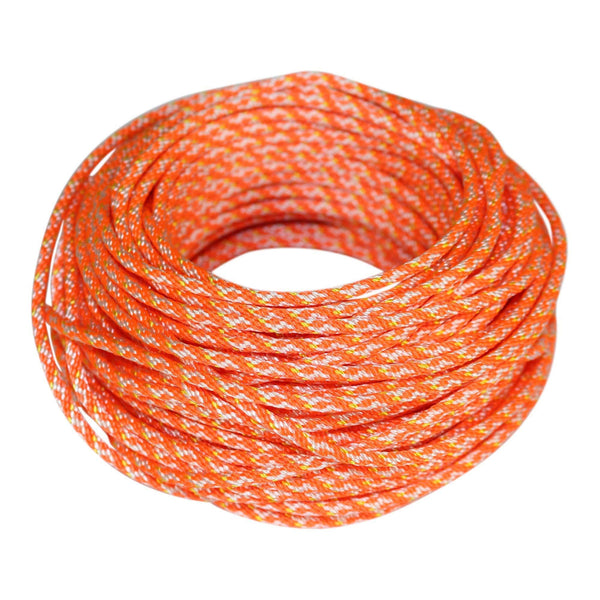 Dacron Polyester Pull Cord (#4) - SGT KNOTS - Solid Braid Rope - Small Engine Starter Rope - Replacement Cord Rope for Lawn Mowers, Leaf Blowers, Snowblowers, Generators, More (100 feet, Orange)