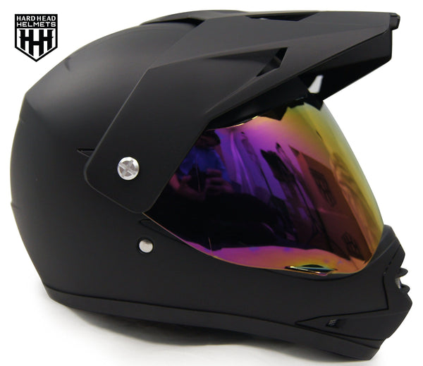 HHH DOT Youth Helmet for Dirtbike ATV Motocross MX Offroad Motorcyle Helmet with VISOR