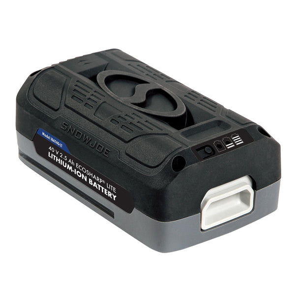 Snow Joe + Sun Joe iONMAX iBAT40-LT EcoSharp LITE Lithium-Ion Battery | 40 Volt | 2.5 Ah