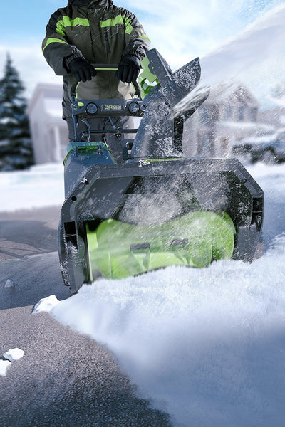 GreenWorks 2600402 Pro 80V 20-Inch Cordless Snow Thrower, 2Ah Battery & Charger Included