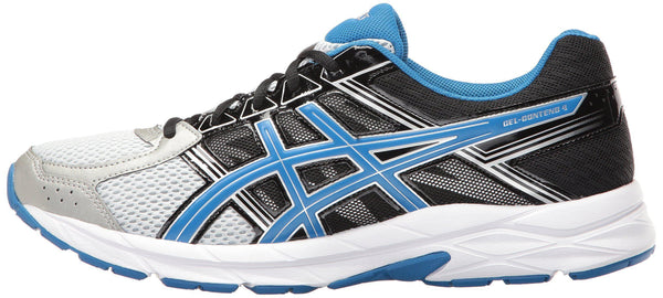 ASICS Men's Gel-Contend 4 Running Shoe, Silver/Classic Blue/Black, 11 4E US [product _type] ASICS - Ultra Pickleball - The Pickleball Paddle MegaStore