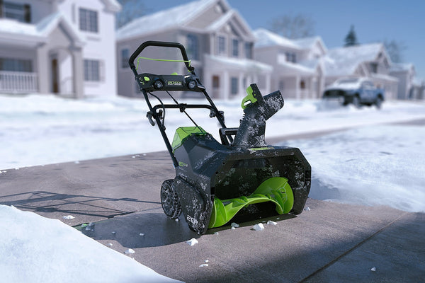 GreenWorks 2600402 Pro 80V 20-Inch Cordless Snow Thrower, 2Ah Battery & Charger Included