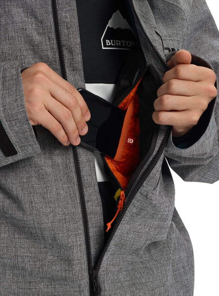 Burton Men's Gore-Tex Radial Shell Jacket, Bog Heather, Medium