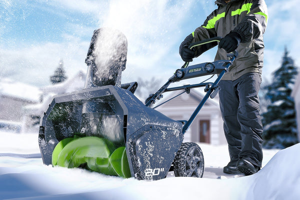 GreenWorks 2600402 Pro 80V 20-Inch Cordless Snow Thrower, 2Ah Battery & Charger Included