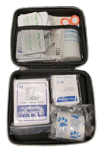 M.I. Pet's - 76 Piece Pet First Aid Kit with a Collapsible Food or Water Bowl