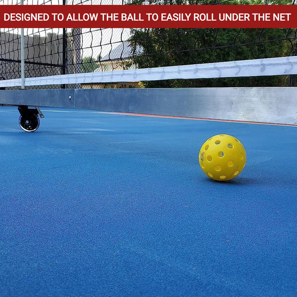 Dominator Indoor/Outdoor Portable Pickleball Net, Constructed of Rust Proof Aluminum Frame - Includes Rolling Carry Bag, Locking Rollers