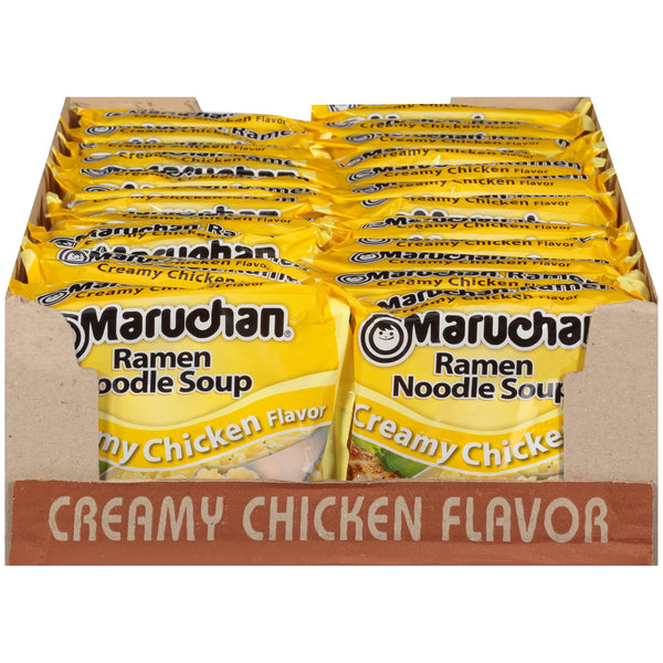 Maruchan Ramen Creamy Chicken Flavor, 3 oz, 24 pack