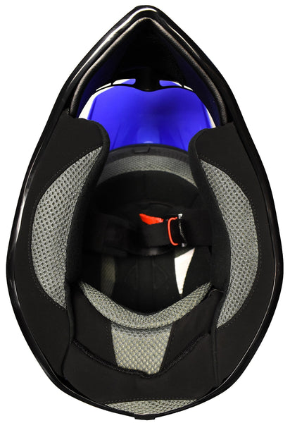 Typhoon Youth Kids Offroad Gear Combo Helmet Gloves Goggles DOT Motocross ATV Dirt Bike Motorcycle Blue Spiderman - Small