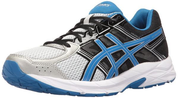 ASICS Men's Gel-Contend 4 Running Shoe, Silver/Classic Blue/Black, 11 4E US [product _type] ASICS - Ultra Pickleball - The Pickleball Paddle MegaStore