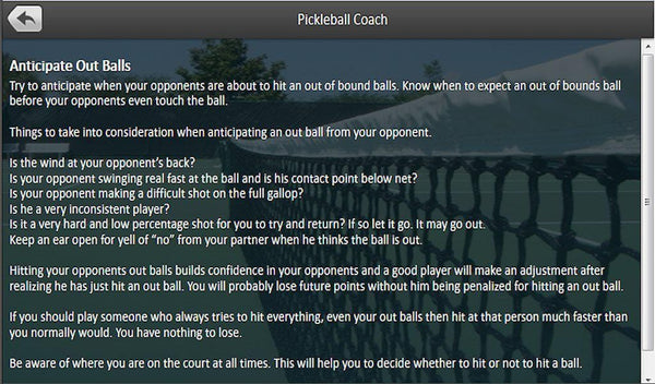 Pickleball Coach