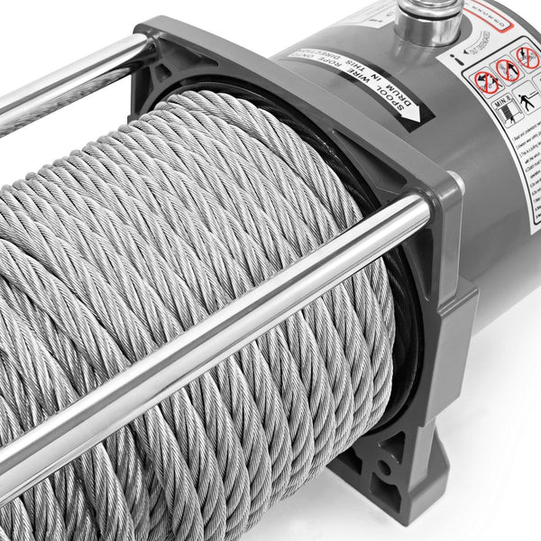 Driver Recovery Products LD17-PRO Electric Heavy Duty Recovery Winch - 17,000 lbs. Capacity - Wired Remote Control