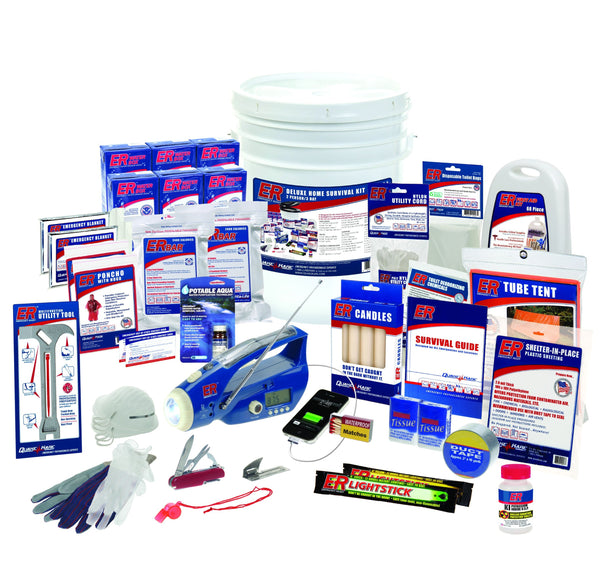 ER Emergency Ready 2 Person Ultimate Deluxe Survival Kit, SKH2DR