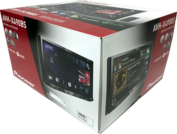Pioneer AVH-X490BS Double Din Bluetooth In-Dash DVD/CD/Am/FM Car Stereo Receiver with 7-Inch WVGA Display/Sirius Xm-Ready