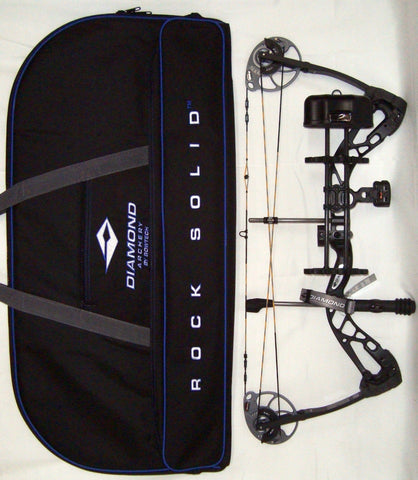 Diamond Edge SB-1 Compound Bow, Black, RAK Package, Right Hand, 7-70lbs, with Diamond Soft Bow Case