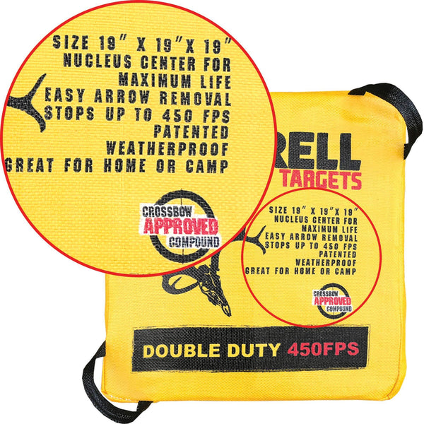 Morrell Double Duty 450FPS Field Point Bag Archery Target - for Crossbows, Compounds, Traditional Bows and Airbows