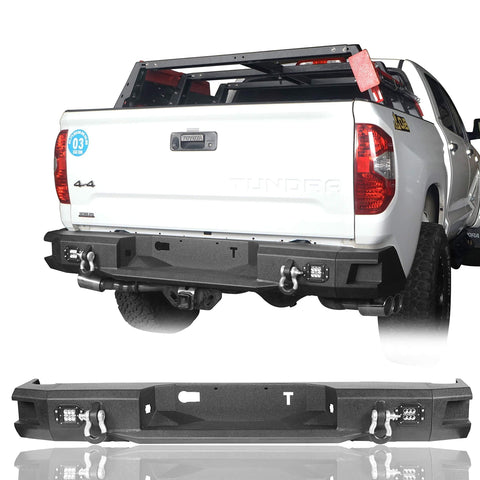 u-Box Tundra Rear Bumper Full Width Truck Bumper for 2014-2019 Pickup Truck Toyota Tundra