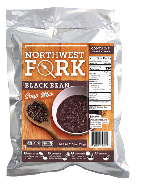 NorthWest Fork Gluten-Free 6 Month Emergency Food Supply (Kosher, Non-GMO, Vegan) - 10+ Year Shelf Life - 6 x 90 Servings