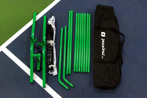 Kanga Pickleball Paddle, Portable Net and Ball Set (Includes Metal Frame + Net + 4 Kanga Wood Paddles + 4 Balls + Rules Sheet in Carry Bag) (3.0 - Green) [product _type] PickleballCentral - Ultra Pickleball - The Pickleball Paddle MegaStore